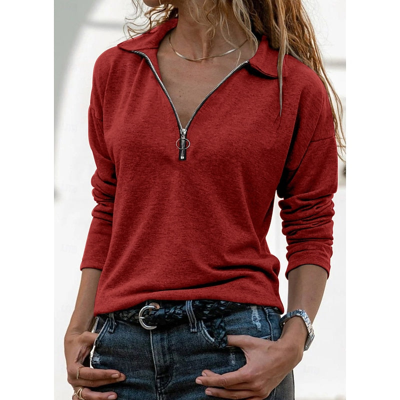 Cora | Relaxed Quarter-Zip Top Image