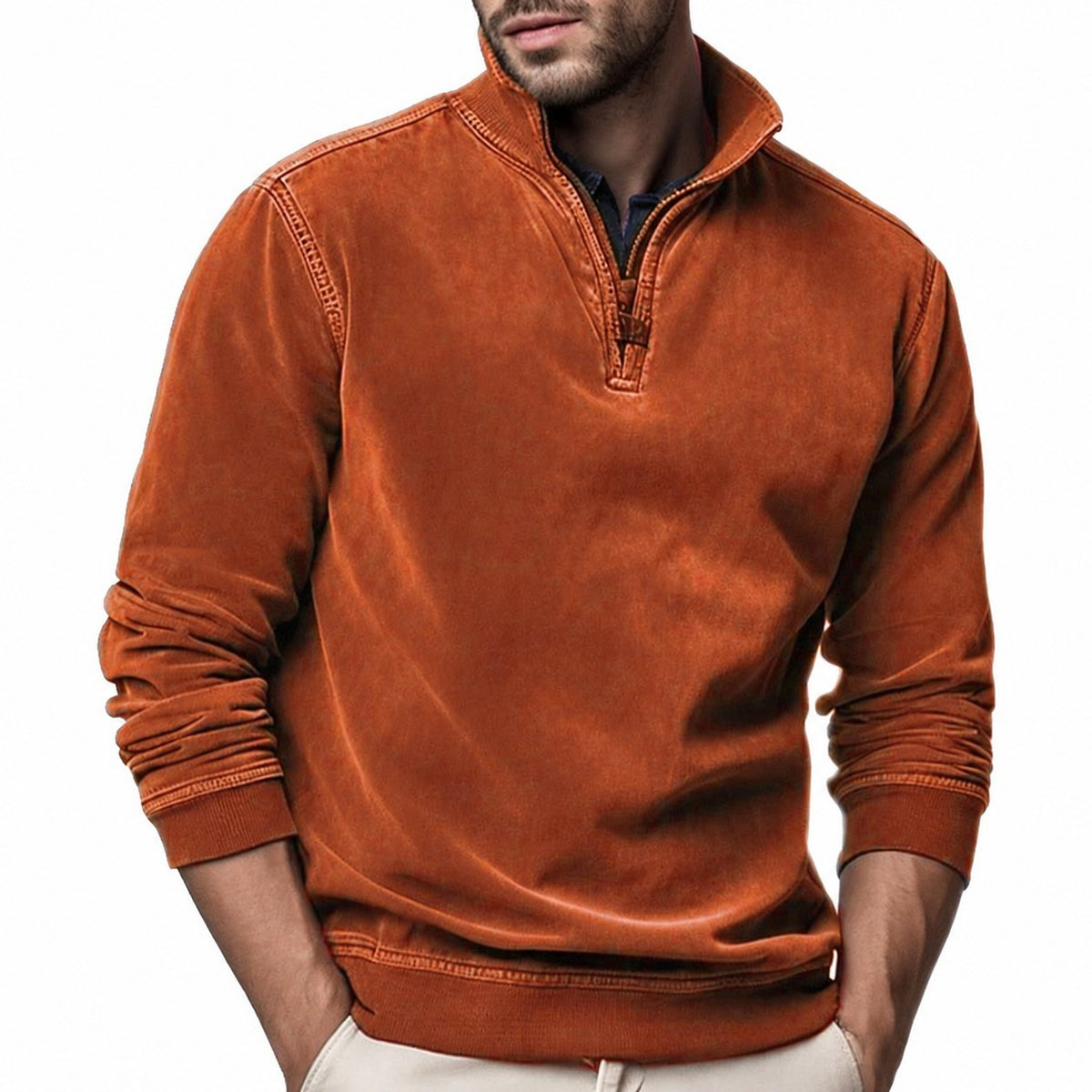 Tristan | Quarter-Zip Stand-Collar Sweatshirt
