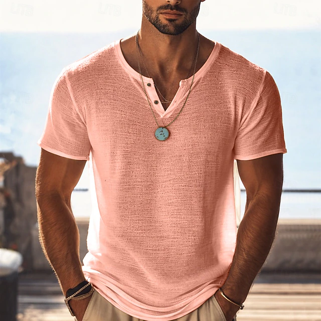 Oliver | Relaxed Henley T-Shirt Image