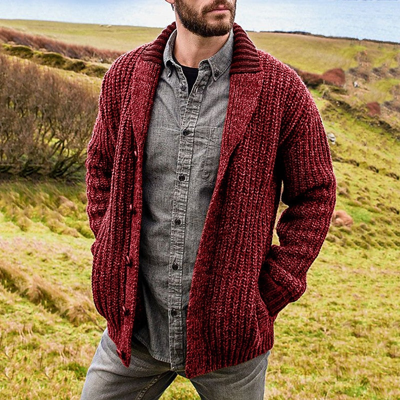 Callahan | Shawl Collar Knit Cardigan Image