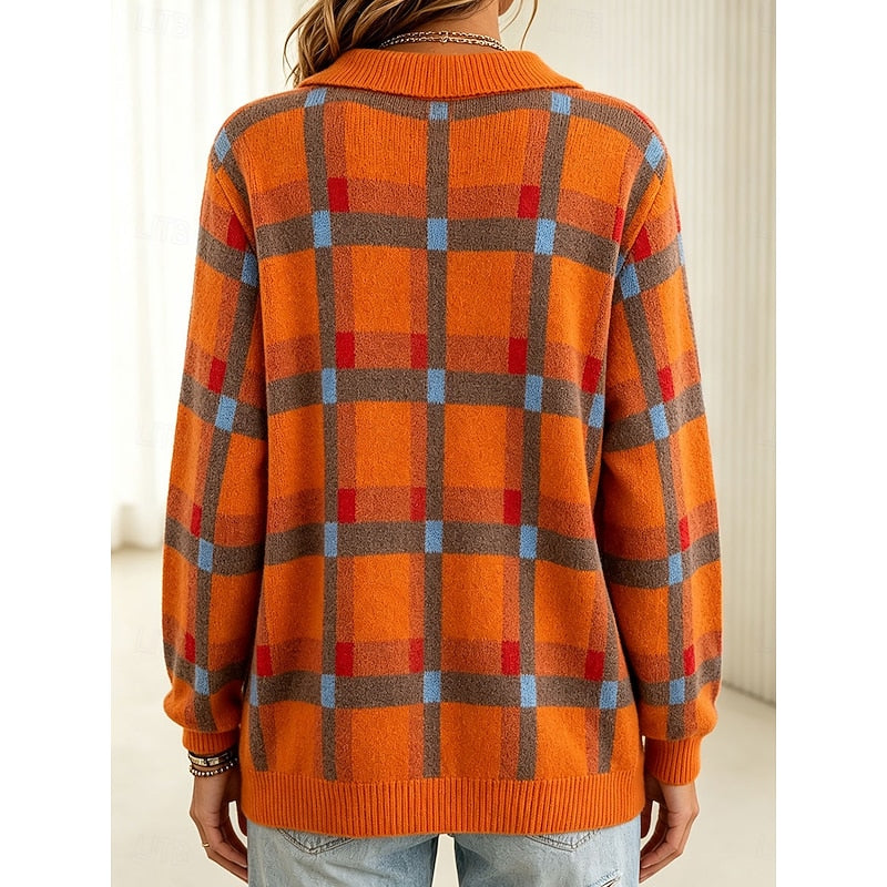 Rosalind | Classic Plaid Button Cardigan Image