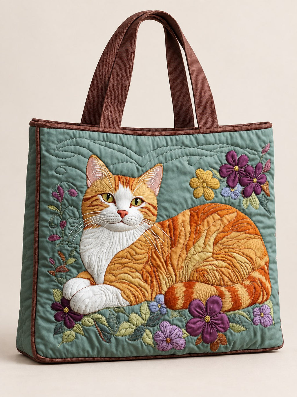 Vanessa | Multicolor Cat Art Tote Bag