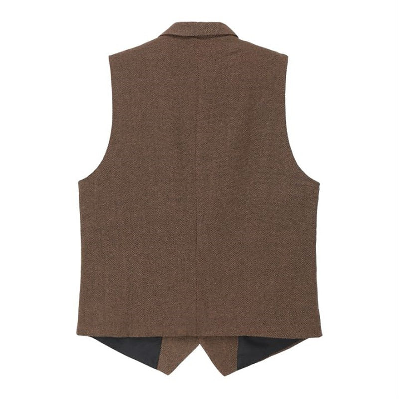 Gerard | Herringbone Tailored Waistcoat Image