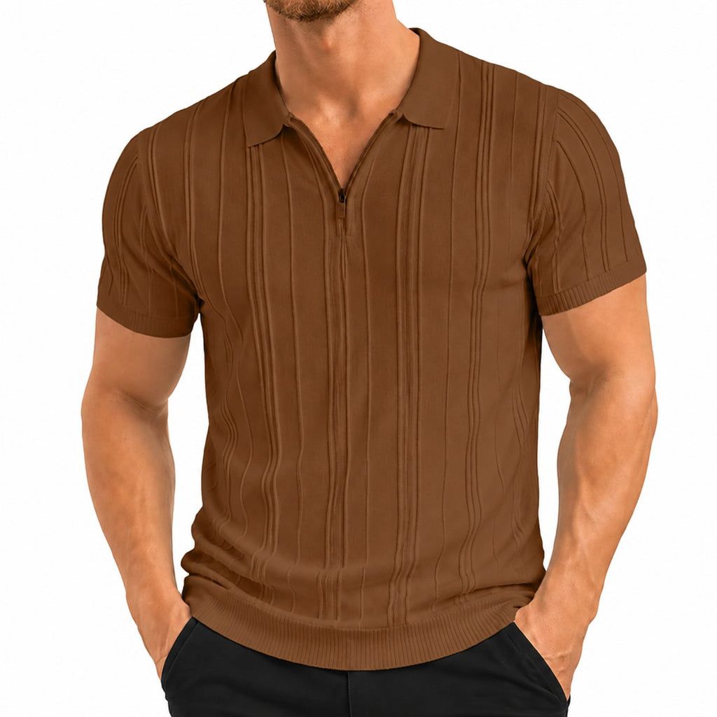 Warren | Textured Slim Fit Polo Shirt