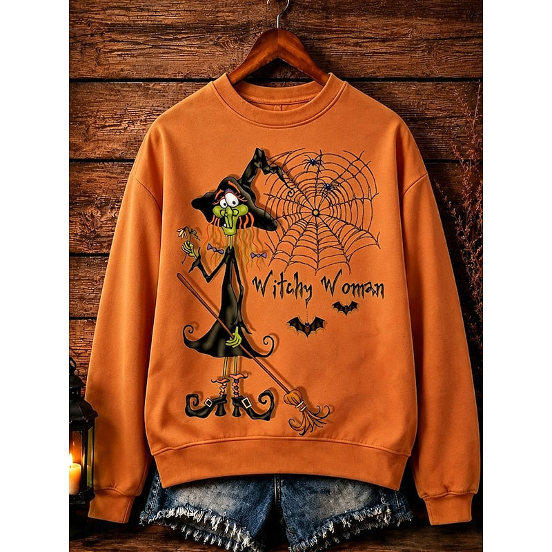 Petra | Playful Halloween Crew-Neck Sweatshirt Image