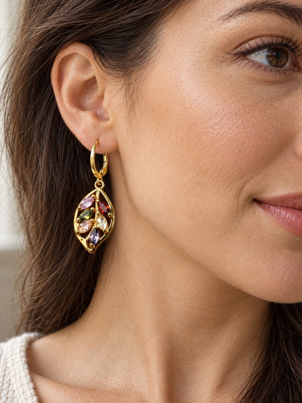 Wendy | Stylish Retro Multicolor Leaf Earrings