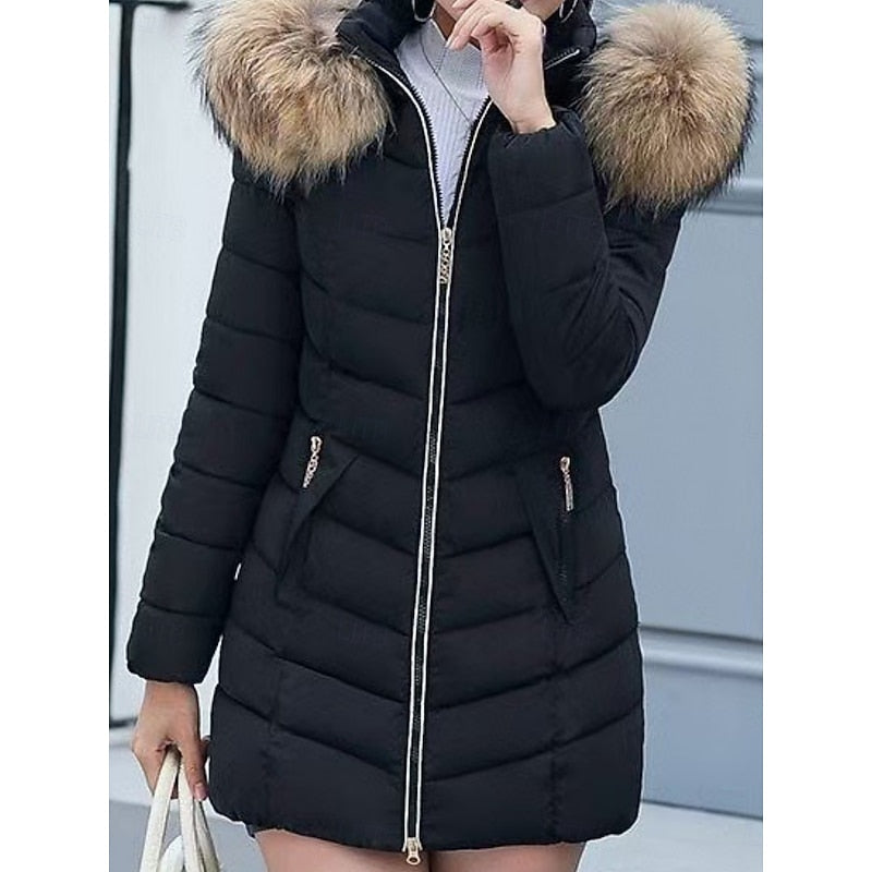 Gwendolyn | Hooded Quilted Winter Parka Image
