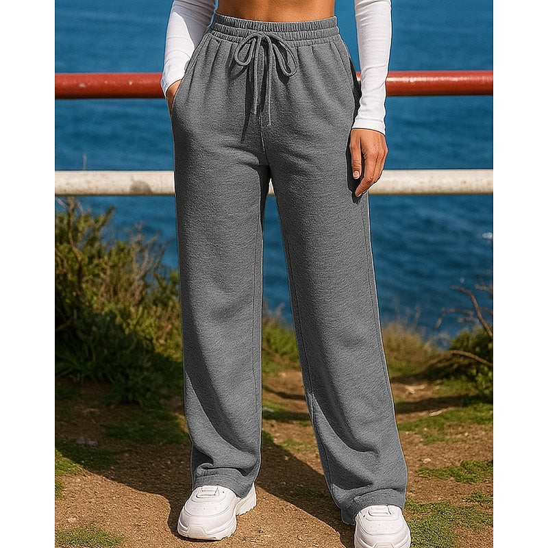 Marguerite Rose | Relaxed Wide-Leg Lounge Pants Image