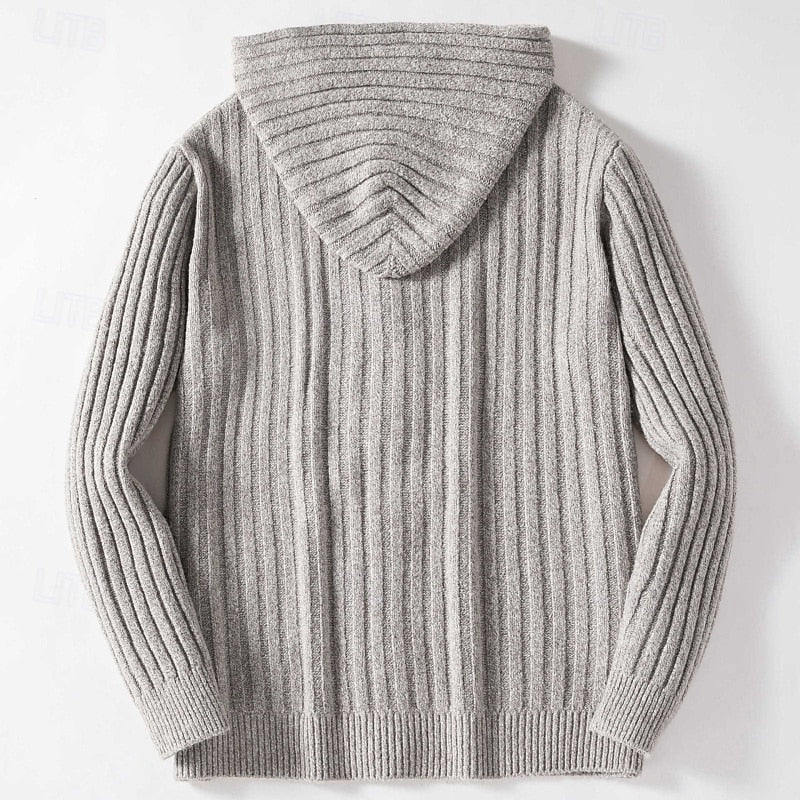 Graham | Cable-Knit Hooded Cardigan Image