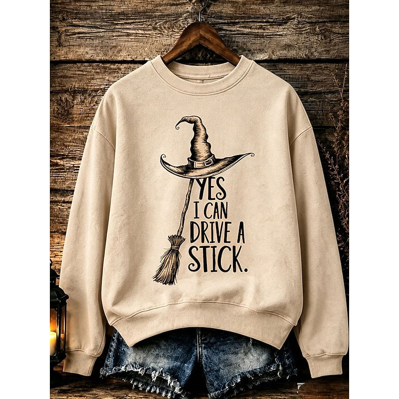 Quinn | Halloween Witch Graphic Sweatshirt Image