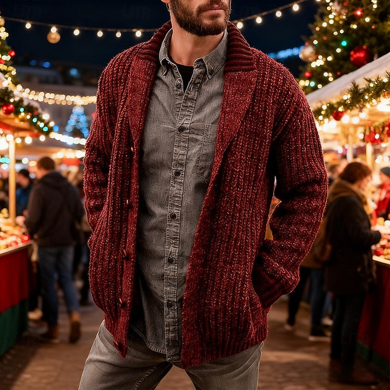 Callahan | Shawl Collar Knit Cardigan Image