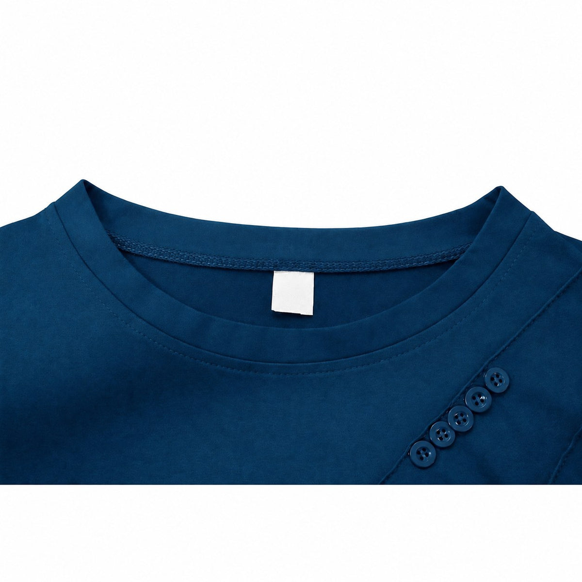 Miranda | Draped Button-Detail Top Image
