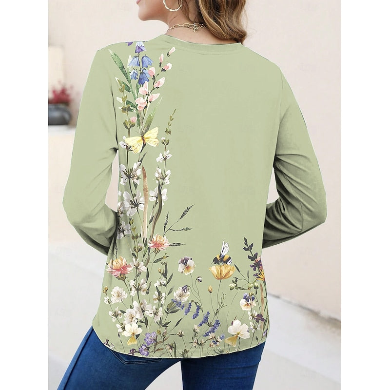 Miriam | Floral Long-Sleeve Top Image
